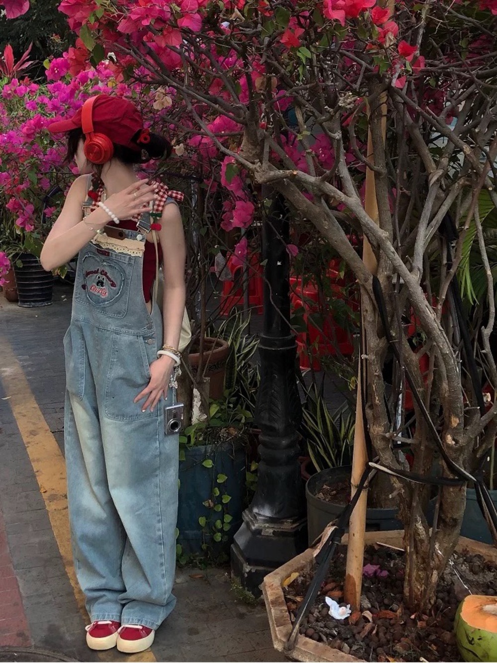Casual Light Blue Denim Women’s Overalls